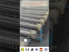Ex Alev geçirmez LED Floresan Işığı Ex d ATEX IECEx tehlikeli alanlar için IP66 derecesi 53W 101lm/w