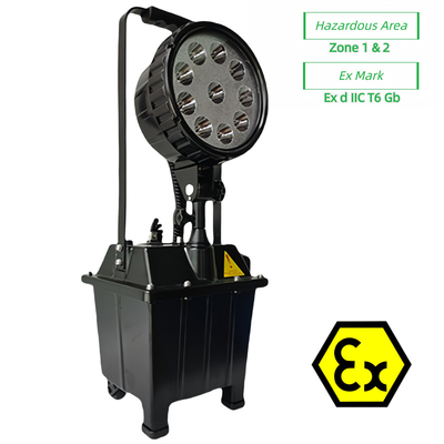 ATEX onaylı patlama geçirmez ekipman IP65 10X3W özelleştirilebilir