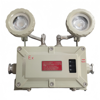 Tavan Tipi ATEX Ex D IIB Kuyu Camı Hızlı Şarj Edilebilir Acil Durum Işığı 2*3w