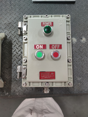 10A Exd Patlama Güvenli Kontrol Sasyonu ATEX Denizcilik Derecesi Alüminyum Kablo Girişi G3/4" 220VAC 380VAC ZONE1 Class1 Tehlikeli Bölge için