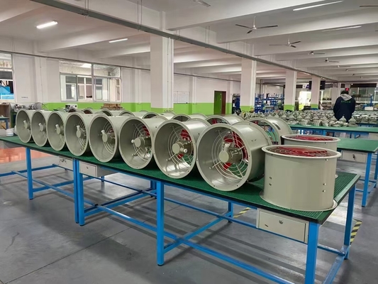 200-750 mm çaplı kıvılcım geçirmez havalandırma vantilatörü 2000-10800m3/h CFM Endüstriyel havalandırma