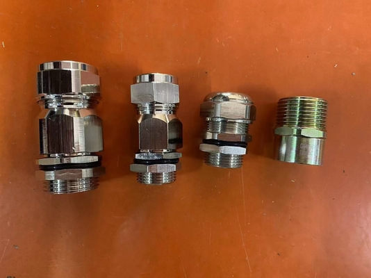 ATEX / Ex 6-12mm Kablolar için Gümüş Yüzeyli Kablo Kanıtı Kelenesi