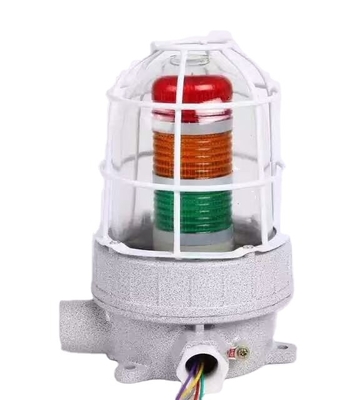 IP66 derecesi ve 0.3s acil başlama saati ile tavan montajı patlama geçirmez alarm lambaları