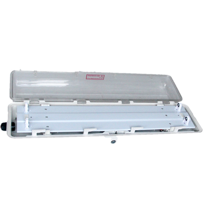 IP66 WF2 Tehlikeli Bölgeler için Patlama Dayanıklı Floresan Işığı Tüm Plastik GRP 2*18w/2*36w