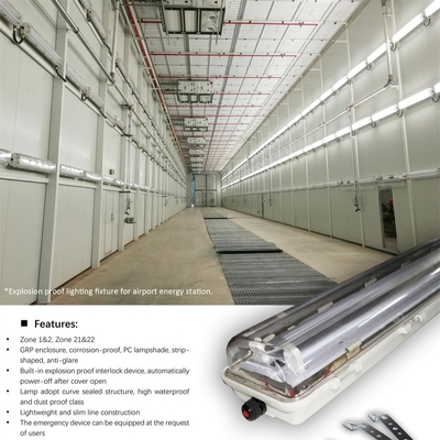 IP66 Patlama Karşıtı Flüoresan Işıklandırma ATEX/IECEx.