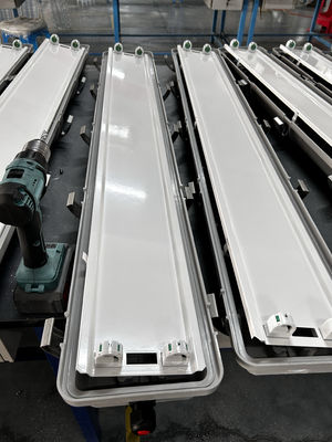 Yüksek Güçlü GRP Malzemesi 600mm Ex-Kanıtlı Doğrusal Işık Patlama Karşıtı Floresan Lamba Endüstriyel Güvenlik İçin