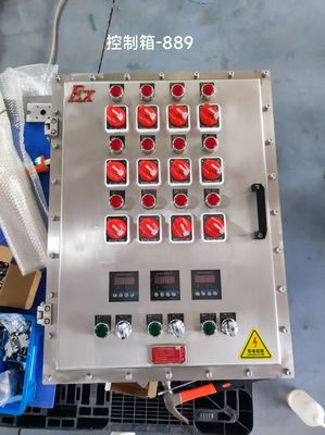 IP65 Paslanmaz Çelik Duvar Montajlı Elektrikli Kontrol Paneli Kaplamalar AC 220V/380V Ex Kanıt Kontrol Paneli