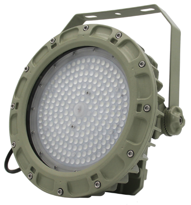 Ex IIC T6 ATEX IECEx IP66 WF2 denizaltı sondaj platformu için patlamaya karşı tuz püskürtüme karşı yüksek bay ışık 50w-240w