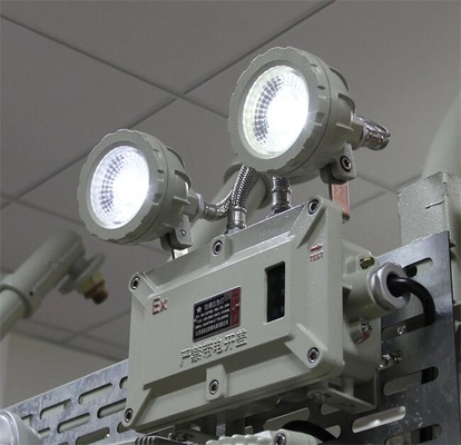 180 Mins duvara monte edilmiş Alüminyum Alaşım Patlama Kanıtlı Acil Durum Işığı Bölge 1, 2 ve Bölge 21, 22 için kullanılır