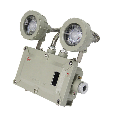 Duvara monte edilmiş 220v Çift başlı 90 dakikalık acil durum süresi 20*3w Patlama kanıtlı LED acil yangın ışığı