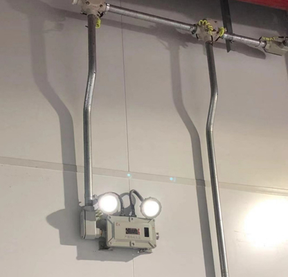 2*4.5w acil durum çift far duvarlı montajlı ATEX led patlama geçirmez ışık tehlikeli yer için acil durum ışığı