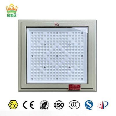 ATEX 18*18 Inch Square Shape Patlama Kanıtlı Işık 100w 130lm/w Petrol İstasyonu Işığı Beş Yıllık Garantiyle