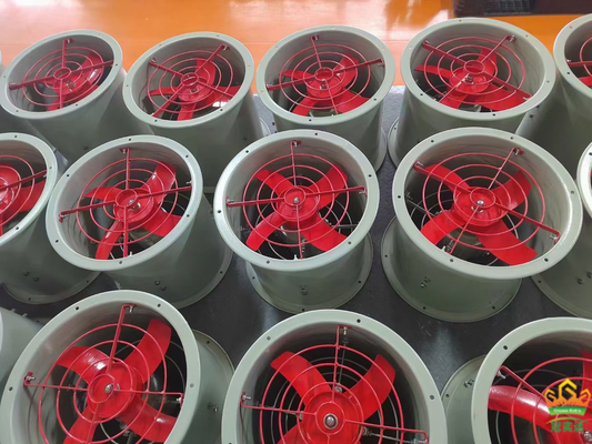 2000m3/h 1450r/m Patlama Dayanıklı Aksyal Fan 250mm Çaplı Patlama Tehlikeli Çevreler İçin