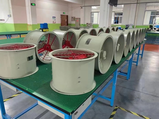 2000m3/h 1450r/m Patlama Dayanıklı Aksyal Fan 250mm Çaplı Patlama Tehlikeli Çevreler İçin
