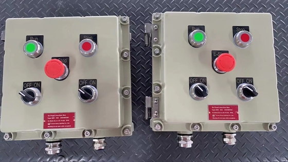 IP65 Paslanmaz Çelik Duvar Montajlı Elektrikli Kontrol Paneli Kaplamalar AC 220V/380V Ex Kanıt Kontrol Paneli