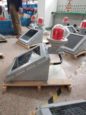 Patlama Dayanıklı Güneş LED Engelleme Işığı Tehlikeli Alanlar İçin IP65