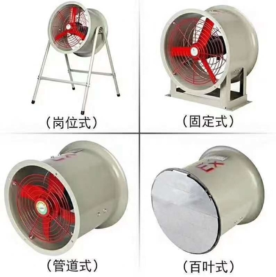 2000m3/h 1450r/m Patlama Dayanıklı Aksyal Fan 250mm Çaplı Patlama Tehlikeli Çevreler İçin