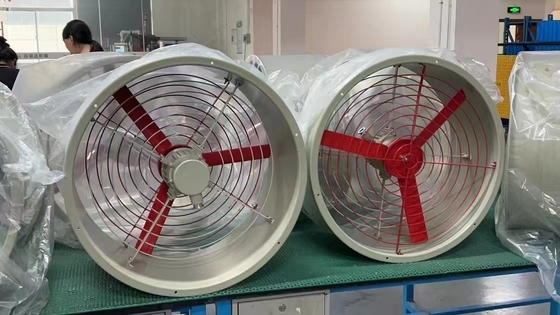 İçsel olarak güvenli egzoz fanı 200-750mm WF2 IP54 Ex Db IIC T4 Gb kullanılan kimyasal yağ gazı