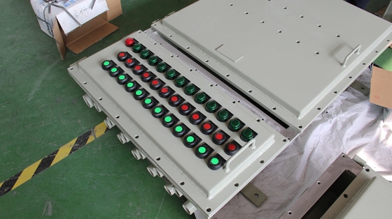 Duvara monte edilmiş 2 mm patlama geçirmez alev geçirmez kontrol panelleri, ATEX tarafından sertifikalandırılmış IP66 WF2 koruma düzeyi ile