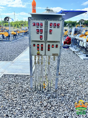 Duvara monte edilmiş 2 mm patlama geçirmez alev geçirmez kontrol panelleri, ATEX tarafından sertifikalandırılmış IP66 WF2 koruma düzeyi ile