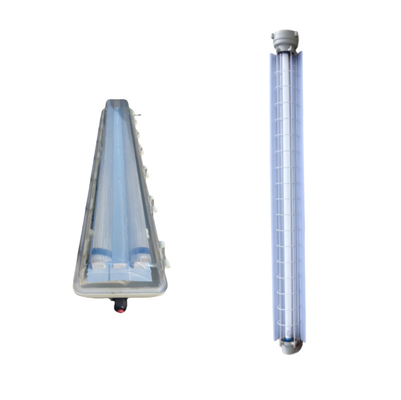 Ex Proof Flameproof Fluoresan Lineer Aydınlatma Aygıtı - IP66 - korozyona dayanıklı 54watt tavan flange asılı montajı