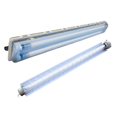 Ex Proof Flameproof Fluoresan Lineer Aydınlatma Aygıtı - IP66 - korozyona dayanıklı 54watt tavan flange asılı montajı