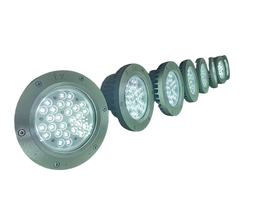 Div 1 ATEX Onaylı Exproof Flameproof LED Bay Light WF2 Derecesi 150Watt 180lm/w ile
