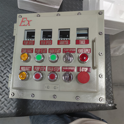 ATEX CNEX derecesi Ex d Alev geçirmez Panel Kutusu Kapalı IP66 WF2 Özel Kablo Girişi ile Tehlikeli Alanlar için 295Vac