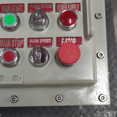 ATEX CNEX derecesi Ex d Alev geçirmez Panel Kutusu Kapalı IP66 WF2 Özel Kablo Girişi ile Tehlikeli Alanlar için 295Vac