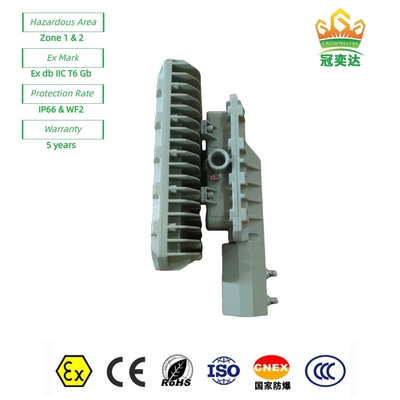 ATEX derecelendirilmiş ExProof LED Sokak Işıkları WF2 IP66 CREE boncukları Bölge 1 Petrol Alanı/Deniz 180lm/w 295≤V