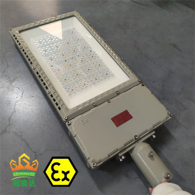 IP66 WF2 LED Patlama Güvenli Sokak Işığı 100w 120w 150w 200w 240w ATEX AC100-277V Yol aydınlatması için Led Patlama Güvenli Sel Işığı