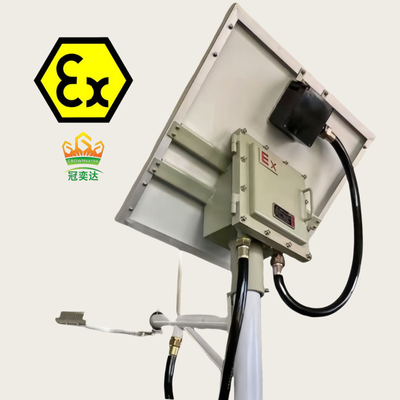 Patlama Dayanıklı Güneş Sokak Işığı Atex IECEx Onaylı WF2 IP66 100 Watt 140lm