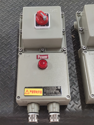 Enerji- ATEX Patlama geçirmez kontrol istasyonu Alev geçirmez elektrikli kontrol kutuları 220/380Vac G1/2" G3/4" G1 G1.1/4" G1.1/2" G2
