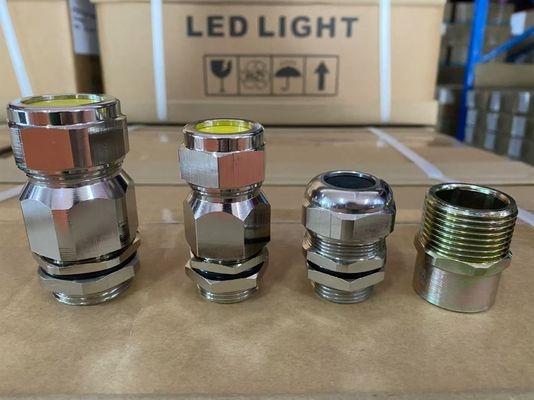 6-12 mm kablolar için bakır Ex Proof Kablo bezleri ATEX IECEx INMETRO ile