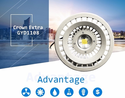 AC100-277V Giriş Voltajı Patlama Kanıtlı LED Yüksek Körfez Işıkları Depo Işıklandırması için Alüminyum Kontu