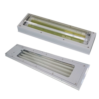 Tüm Plastik GRP Patlama Dayanıklı Floresan Fener 100lm/w Işık Verimliliği 120-140° Işın Köşe