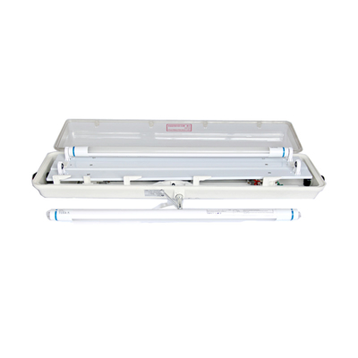 50000 Saat Çalışma Ömrü Patlamaya Dayanıklı Floresan Lamba Ex İşareti Ex Db Eb IIC T6 Gb 2*18w/2*36w Tehlikeli Bölgeler İçin