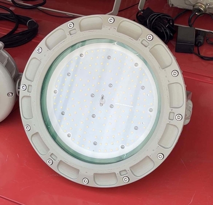 Ömür 22000 saat Alüminyum Alaşımlı Alev Geçirmez Patlamaya Dayanıklı Led Yüksek Tavan Aydınlatmaları 150W ATEX IECEx Su Geçirmez Tehlikeli Alanlar İçin