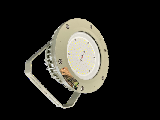 50000hrs Yaşam süresi ATEX CNEX Sertifikalı Patlama Dayanıklı IP66 LED Yüksek Körfez Işığı 100W 150W 200W Petrol Gaz Kimyasal Madencilik Deniz Çevresinde