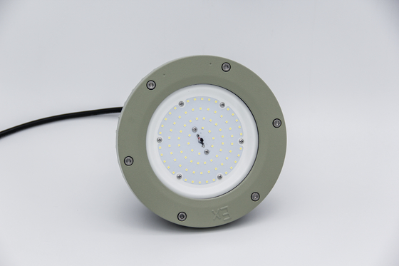 Enerji Tasarruflu Patlamaya Dayanıklı LED Yüksek Tavan Aydınlatma 100-200W ATEX CNEX Onaylı IP66 Petrol Rafinerisi Gaz İstasyonu Kimya Tesisi ve Açık Deniz Platformları İçin