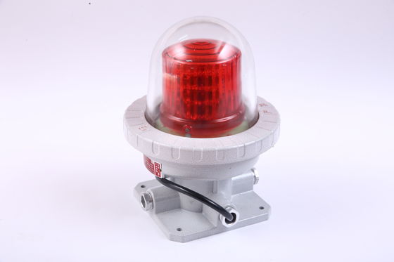 ATEX Sesli Görsel Alarm Siren Kırmızı 90db 24v Dc Ip66 Patlama Kanıtlı LED Kırmızı Sarı Sinyal Alarm Uyarı Fenerleri