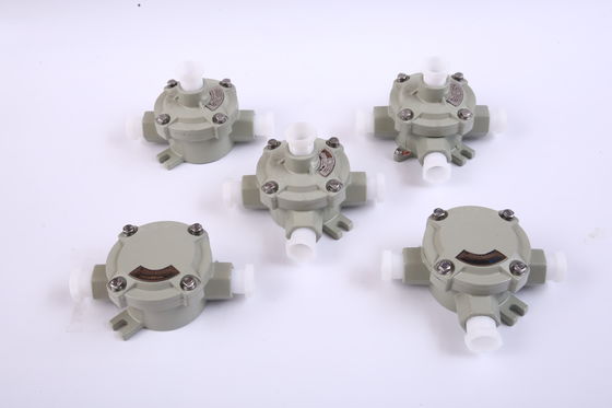Özelleştirilebilir IP65 Ex Proof Electrical Junction Box Alüminyum Kablo Girişi G1/2" G3/4" G1" G1 1/4 G1 1/2" G2"