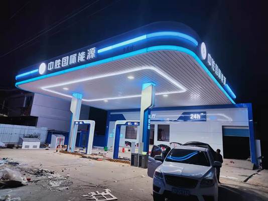 ATEX 18*18 Inch Square Shape Patlama Kanıtlı Işık 100w 130lm/w Petrol İstasyonu Işığı Beş Yıllık Garantiyle