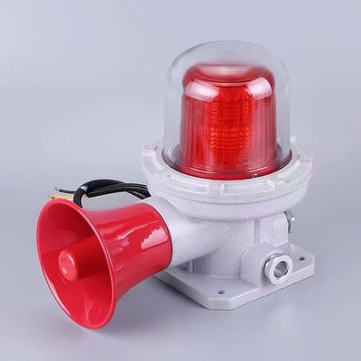 Endüstriyel ortamlar için patlama geçirmez sesli ve görsel alarm lambaları 150 kere/dakikada yanıp sönen frekans