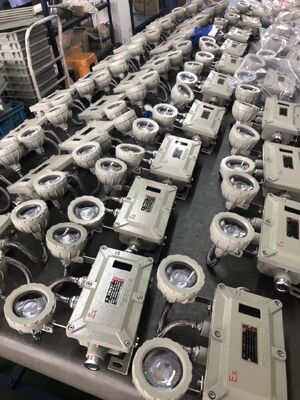 Yüksek Kaliteli LED Aydınlatma ATEX IP66 Acil Durum Işığı Şarj Edilebilir Çift Kafa Lamba Çıkış Işığı Tehlikeli Bölgeler 1 ve 2