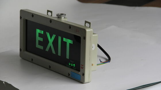 Su geçirmez Alüminyum Alaşımı IP66 Patlama Güvenli LED Acil Durum Uyarı Işığı CE ATEX 3W Patlama Güvenli LED Çıkış İşareti Işığı