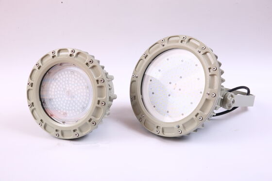 Ex IIC T6 ATEX IECEx IP66 WF2 denizaltı sondaj platformu için patlamaya karşı tuz püskürtüme karşı yüksek bay ışık 50w-240w