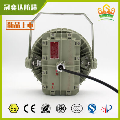 ATEX/IECEx Tavan Tipi Patlamaya Dayanıklı LED Yüksek Tavan Aydınlatmaları, Gübre Fabrikası için SMC Kalıp Basınç Kabuğu, Su Geçirmez Korozyon Direnci ile