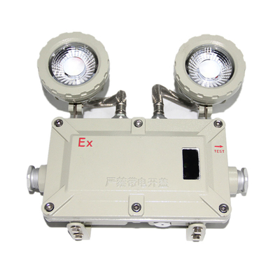 2 * 5w Çift Başlı Duvar Montajlı 220VAC 50hz Led Acil Durum Işığı Tehlikeli Alan için ATEX Sertifikasıyla